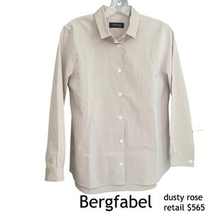Bergfabel Tyrol Button Up Shirt Women IT 44 Medium Dusty Rose Italy Luxury $565+